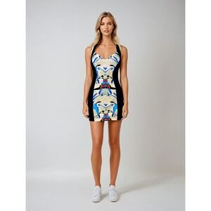 Sachin +‎ Babi Mini Dress Bodycon Abstract Print Cocktail Party Size 2